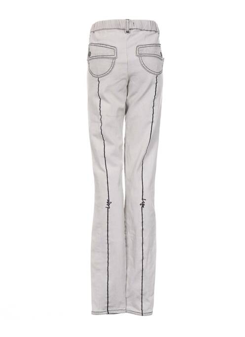 Pantalon slim gris LEGZSKIN pour femme