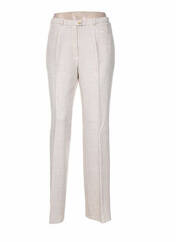 Pantalon droit beige CHRISTIAN MARRY pour femme seconde vue