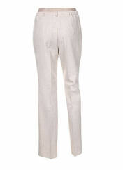 Pantalon droit beige CHRISTIAN MARRY pour femme seconde vue
