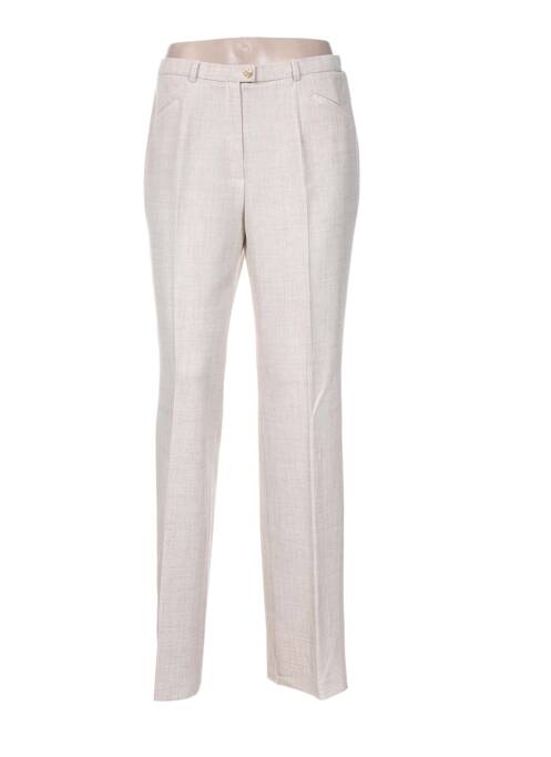 Pantalon droit beige CHRISTIAN MARRY pour femme
