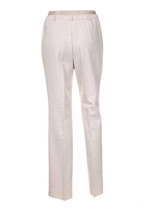 Pantalon droit beige CHRISTIAN MARRY pour femme