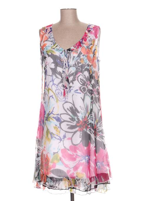 Robe mi-longue blanc FIGURE LIBRE pour femme