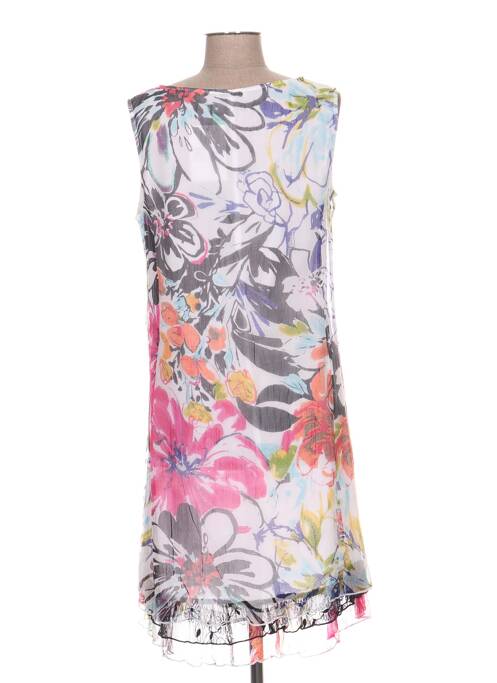 Robe mi-longue blanc FIGURE LIBRE pour femme