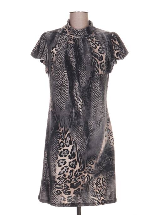 Robe mi-longue gris COSTURA 40 pour femme