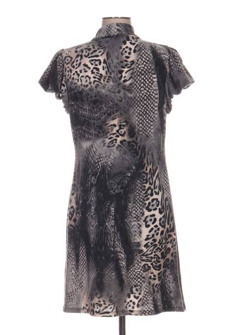 Robe mi-longue gris COSTURA 40 pour femme
