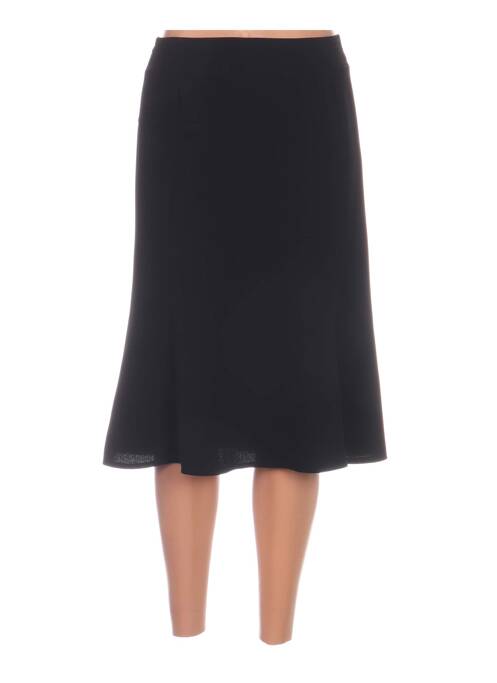 Jupe mi-longue noir GEVANA pour femme