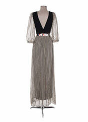 Robe longue beige PIANURASTUDIO pour femme seconde vue