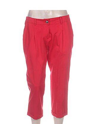 Pantacourt coupe droite taille normale rouge DIAMBRE femme