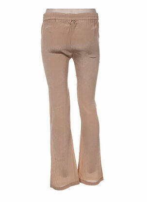 Pantalon droit taille élastique beige MINE DE RIEN femme