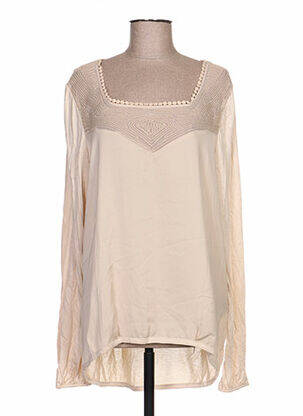 Blouse manches longues manches longues beige EXPRESSO femme