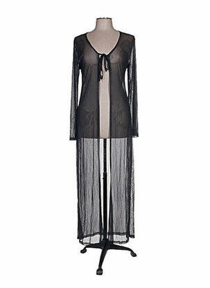 Gilet manches longues coupe cintrée noir COLLOSEUM femme
