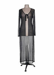 Gilet manches longues coupe cintrée noir COLLOSEUM femme