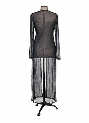 Gilet manches longues coupe cintrée noir COLLOSEUM femme