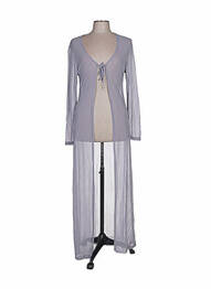 Gilet manches longues coupe cintrée gris COLLOSEUM femme