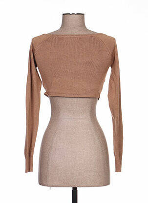 Boléro maille fine marron C'KENZA femme