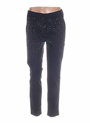 Pantalon droit stretch noir MIAMODA femme