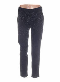 Pantalon droit stretch noir MIAMODA femme