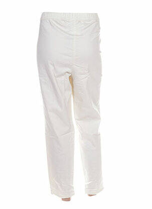 Pantalon droit stretch blanc MIAMODA femme