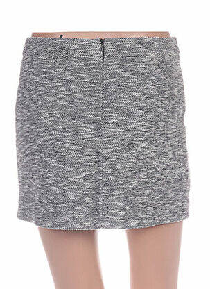 Mini-jupe doublure gris MORGAN femme