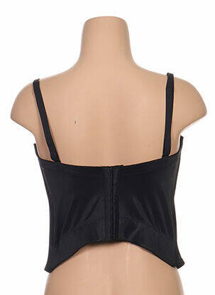 Corset bretelles élastiquées amovibles noir MAIDENFORM femme