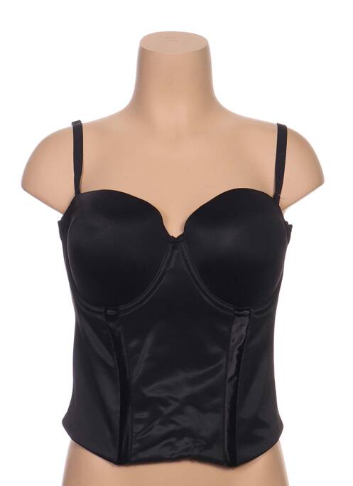 Corset bretelles élastiquées amovibles noir MAIDENFORM femme
