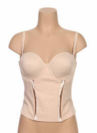 Corset haut soutien-gorge moulé chair MAIDENFORM femme