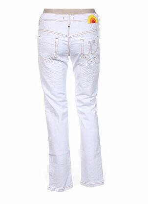 Jeans coupe slim slim taille basse blanc JUST CAVALLI femme