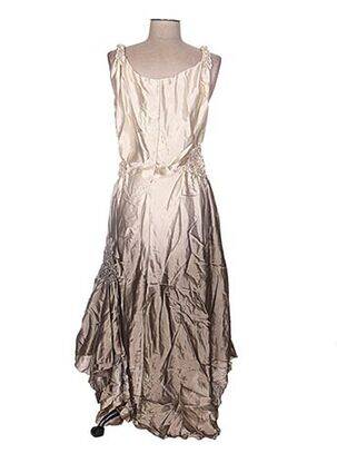 Robe longue coupe fluide fines bretelles gris SERENA KAY femme