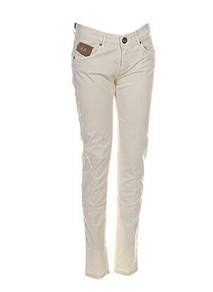 Pantalon slim stretch taille normale jaune LA MARTINA femme