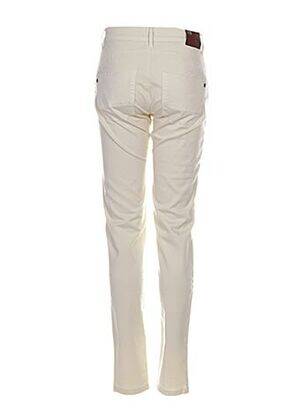 Pantalon slim stretch taille normale jaune LA MARTINA femme