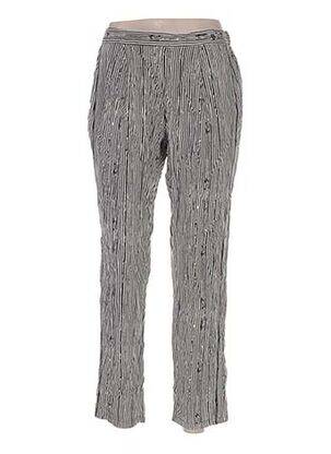 Pantalon 7/8 taille haute taille haute beige LA MARTINA femme