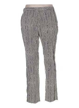 Pantalon 7/8 taille haute taille haute beige LA MARTINA femme