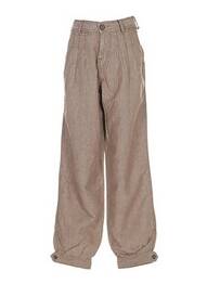 Pantacourt poches taille haute beige LA MARTINA femme