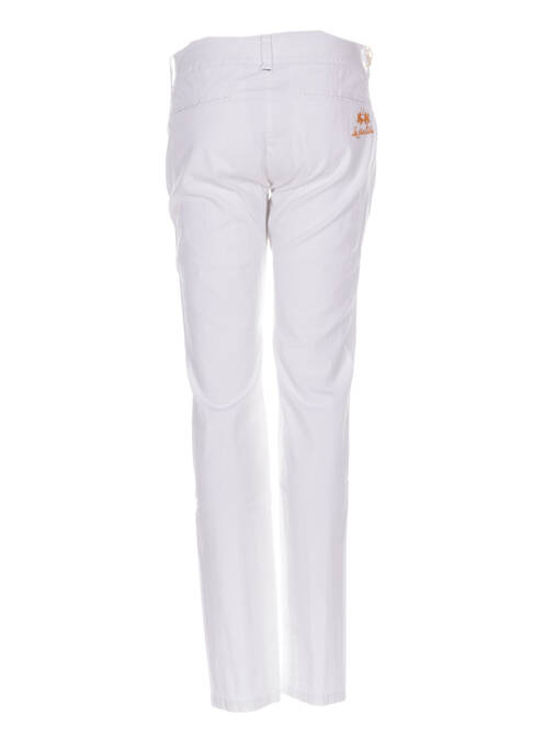 Pantalon 7/8 blanc LA MARTINA pour femme