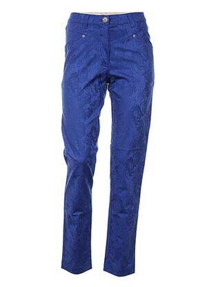 Pantalon droit bleu FILIPINE LAHOYA pour femme