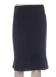 Jupe mi-longue taille à pinces noir PAUPORTÉ femme