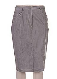 Jupe mi-longue stretch gris PAUPORTÉ femme