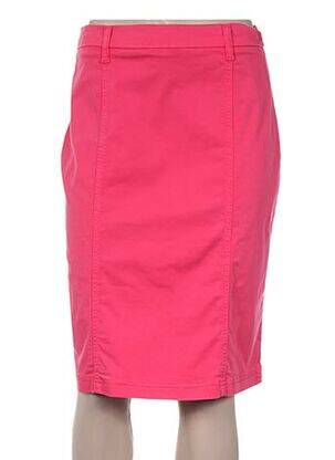 Jupe mi-longue stretch rose PAUPORTÉ femme
