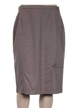 Jupe mi-longue doublure marron PAUPORTÉ femme