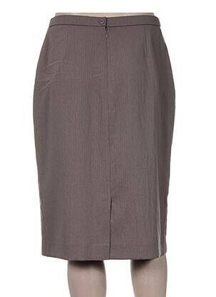 Jupe mi-longue doublure marron PAUPORTÉ femme