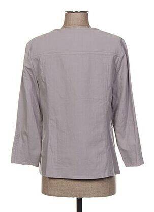 Veste casual col rond gris WEINBERG femme