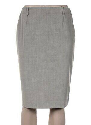 Jupe mi-longue coupe droite beige WEINBERG femme