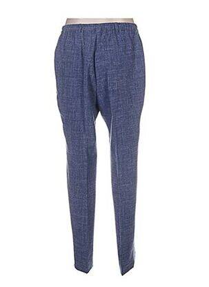 Pantalon droit taille élastique bleu WEINBERG femme