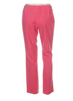 Pantalon droit taille élastique rose WEINBERG femme
