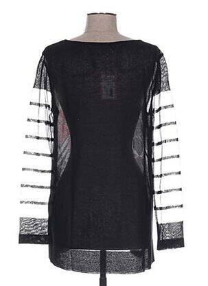 Tunique manches longues col rond noir WEINBERG femme