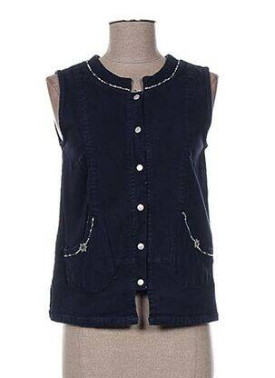Gilet sans manche poches bleu JAC JAC femme