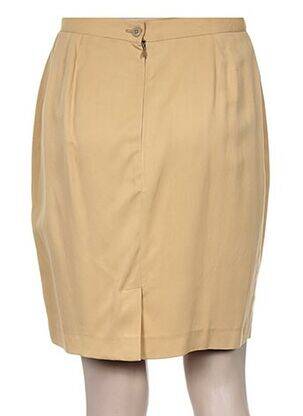Jupe mi-longue coupe droite jaune PHILIPPE ADEC femme