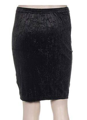 Jupe mi-longue coupe droite noir DIAPOSITIVE femme