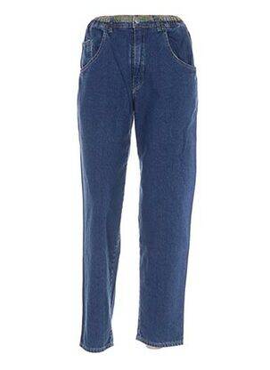 Jeans coupe droite poches bleu UNION LIBRE femme