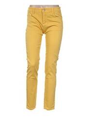Pantalon slim jaune FREE FOR HUMANITY pour femme seconde vue